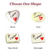 Je T'aime! porcelain goodie trinkets in all shapes: heart, oval, open book, rectangle