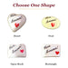 Mon Amour! porcelain goodie trinkets in all shapes: heart, oval, open book, rectangle
