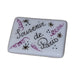 Souvenir de Paris hand-painted porcelain goodie trinket, rectangle, 1 1/4 inches wide