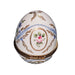 Light Blue Floral Egg for Elegant Gifting Porcelain Limoges egg French Trinket Box