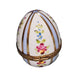 Light Blue Floral Egg for Home Decor Porcelain Limoges egg French Trinket Box