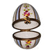 Light Blue Floral Egg for Home Decor Porcelain Limoges egg French Trinket Box