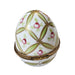 Light Green Rose Egg for Elegant Decor Porcelain Limoges egg French Trinket Box