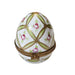 Light Green Rose Egg for Elegant Decor Porcelain Limoges egg French Trinket Box