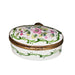 Light Pink Floral Box for Home Decor Porcelain Limoges Round French Trinket Box