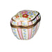 Light Pink Floral Box for Collectors Porcelain Limoges Shaped French Trinket Box