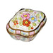 Light Pink Floral Box for Collectors Porcelain Limoges Shaped French Trinket Box