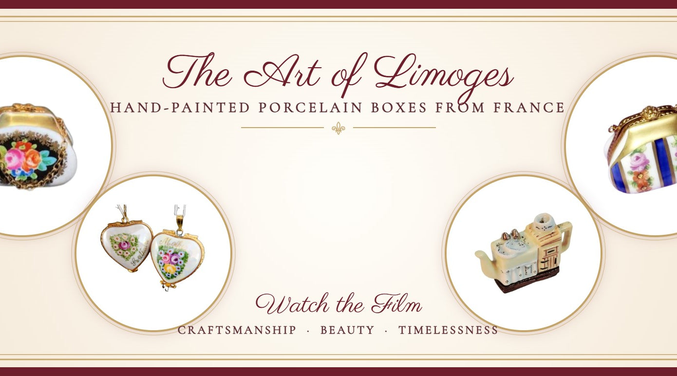 The Art of Limoges - hand-painted porcelain boxes from France