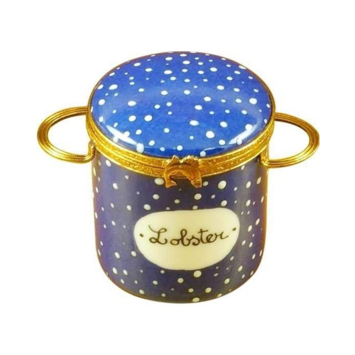 Treasured French collectible: Lobster Pot for Coastal Limoges box, painted by hand