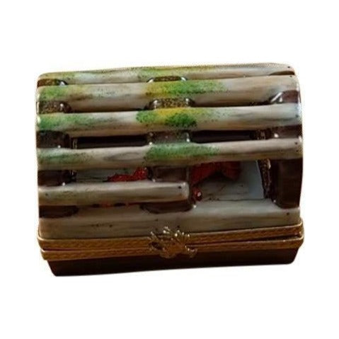 Lobster Trap Removable Lobster Limoges box painted by hand in Limoges, France, a gift to treasure