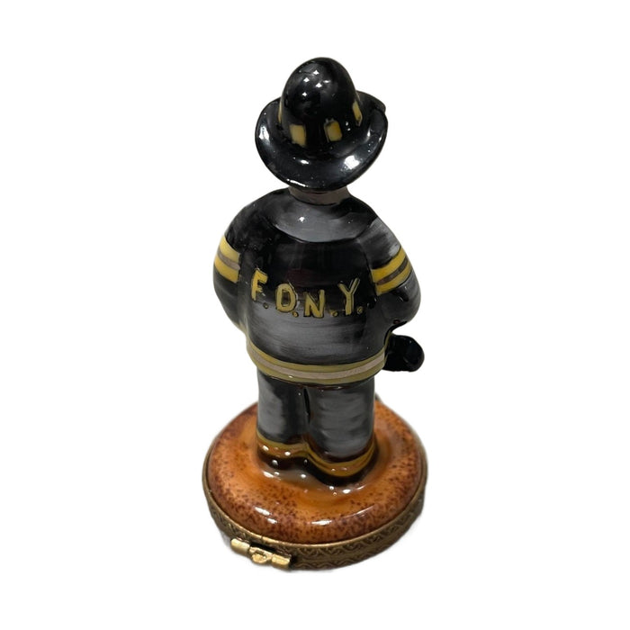 NYFD firefighter Limoges box
