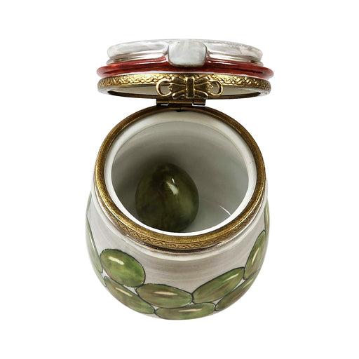 Olives in Jar for Home Decor Porcelain Limoges food French Trinket Box