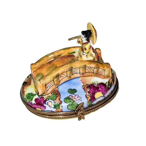 Oriental Woman Limoges Box for Collectors Porcelain Limoges travel world French Trinket Box