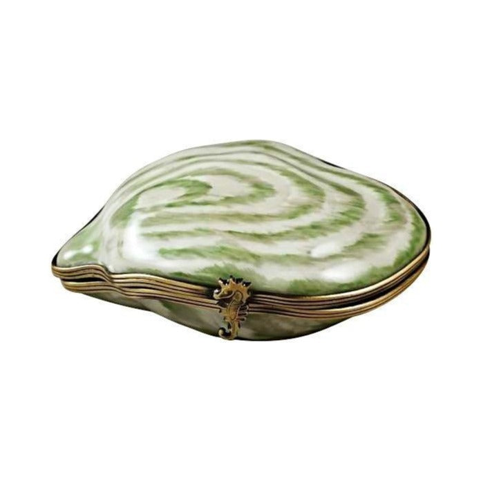 Oyster Pearl Inside by Rochard, an authentic French Limoges box from Limoges Boutique