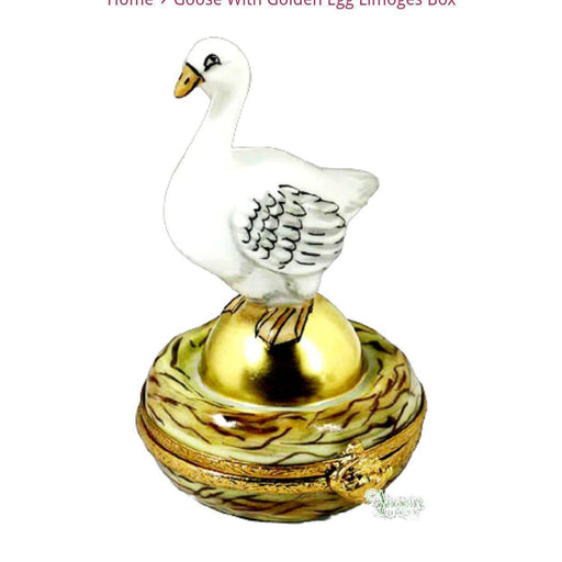Goose With Golden Egg Limoges Box Gifts