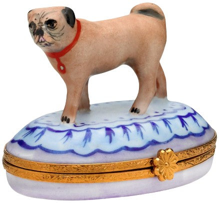 Pug: Standing Up Limoges Box Artoria Gifts