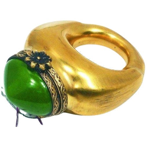Ring: Green-Gold Limoges Box - Limoges Box Boutique
