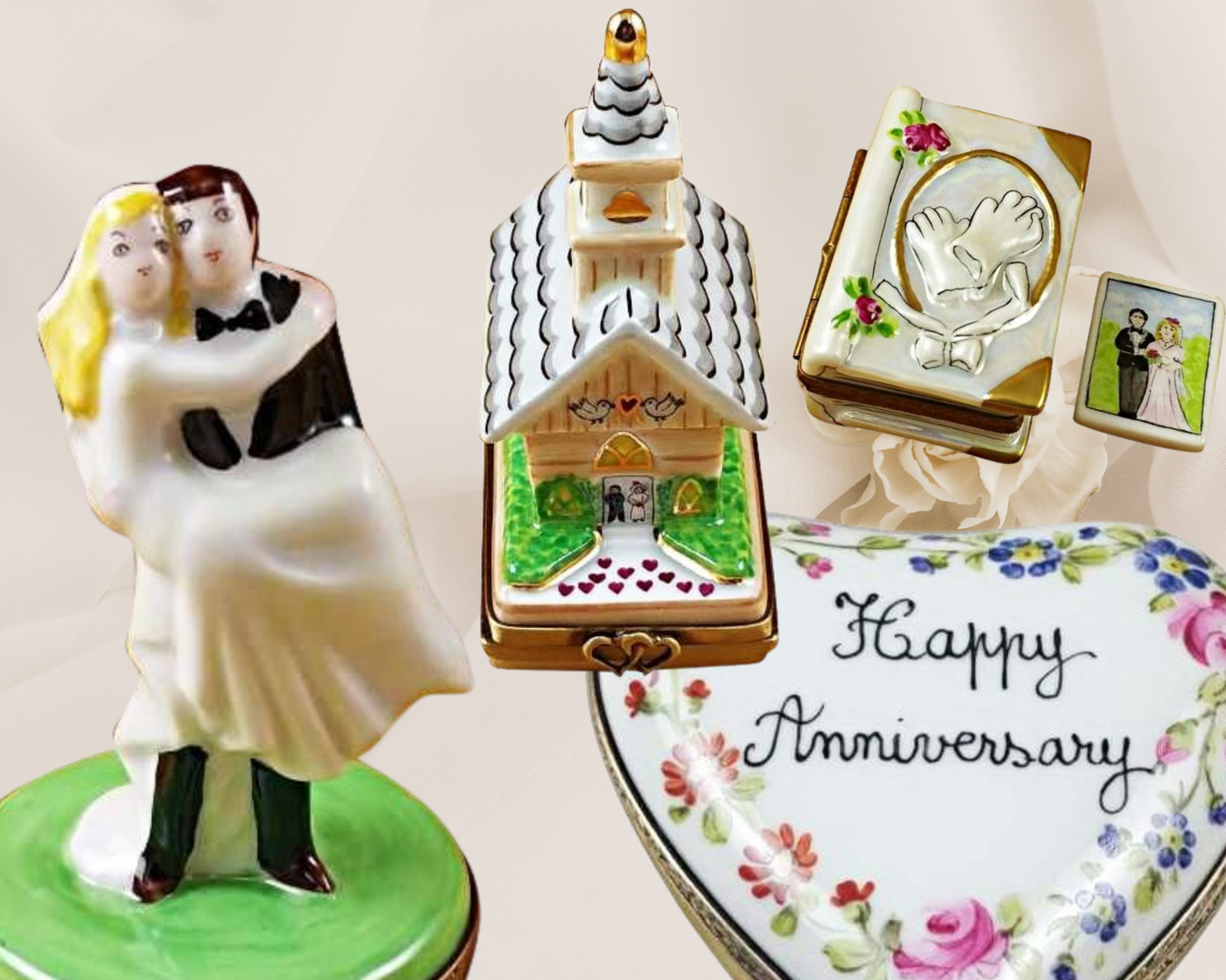 Wedding Limoges Boxes & Anniversary Limoges Boxes