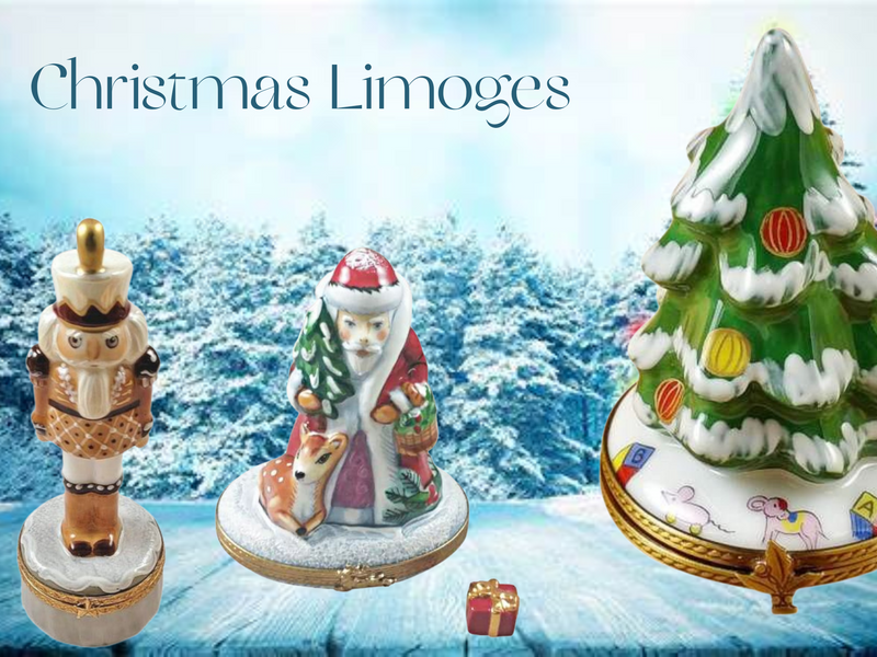 Christmas Limoges Boxes - Santa Limoges Boxes