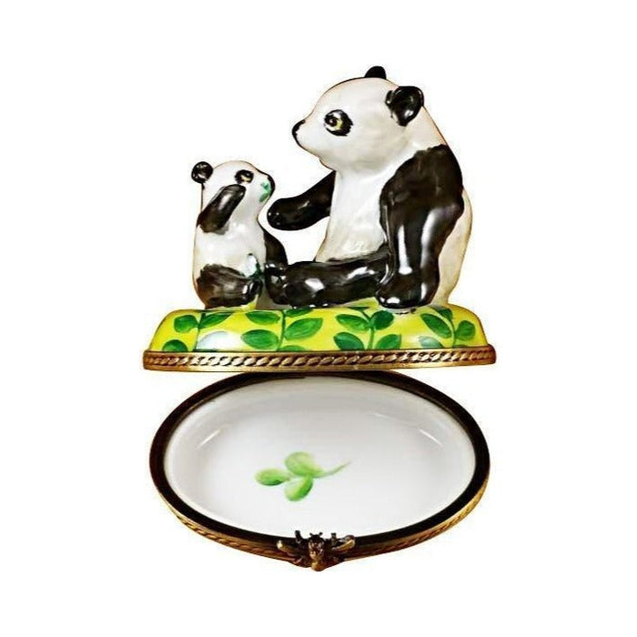 Gift idea for someone who loves France: Panda and Cub Limoges box