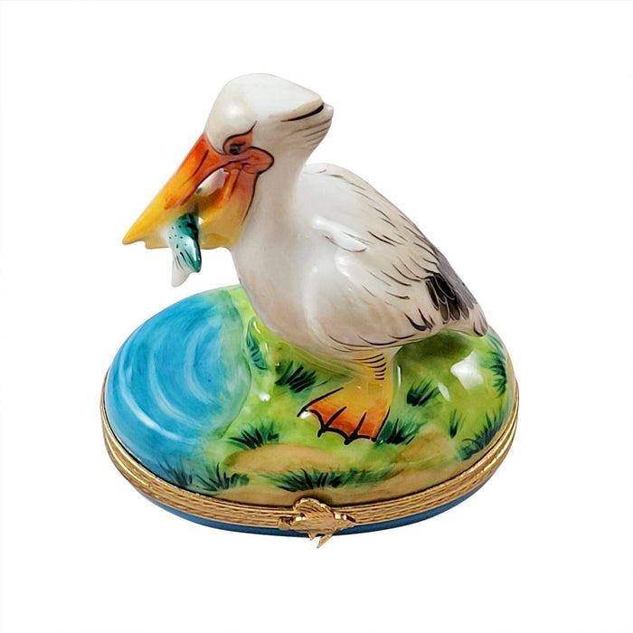 fish and bird box Pelican Limoges Box for Bird Lovers by Rochard
