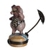 Pig in leopard bathing suit Limoges box - white background