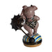 Pig in leopard bathing suit Limoges box - white background