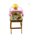 A thoughtful gift for Francophiles: the Baby in Pink Highchair for New Mothers Limoges box