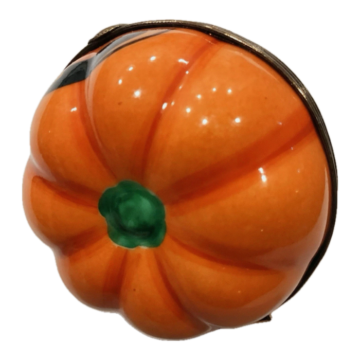 Halloween pumpkin Limoges box, bottom view