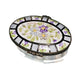 Purple Flowered Elegance Box for Home Decor Porcelain Limoges Round French Trinket Box