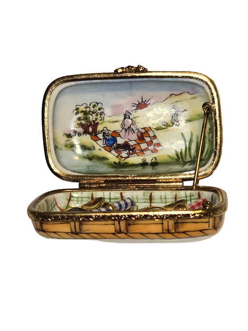 Picnic Basket Limoges Treasure for Nature Lovers Authentic Limoges Box