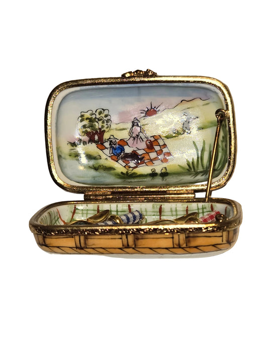 Picnic Basket Limoges Treasure for Nature Lovers Authentic Limoges Box