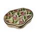 Every brushstroke by hand on the Scalloped Madam Pompadour Roses with Vine Limoges box from France