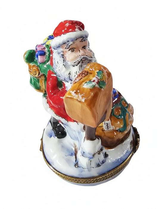 Santa with Gifts at Mailbox