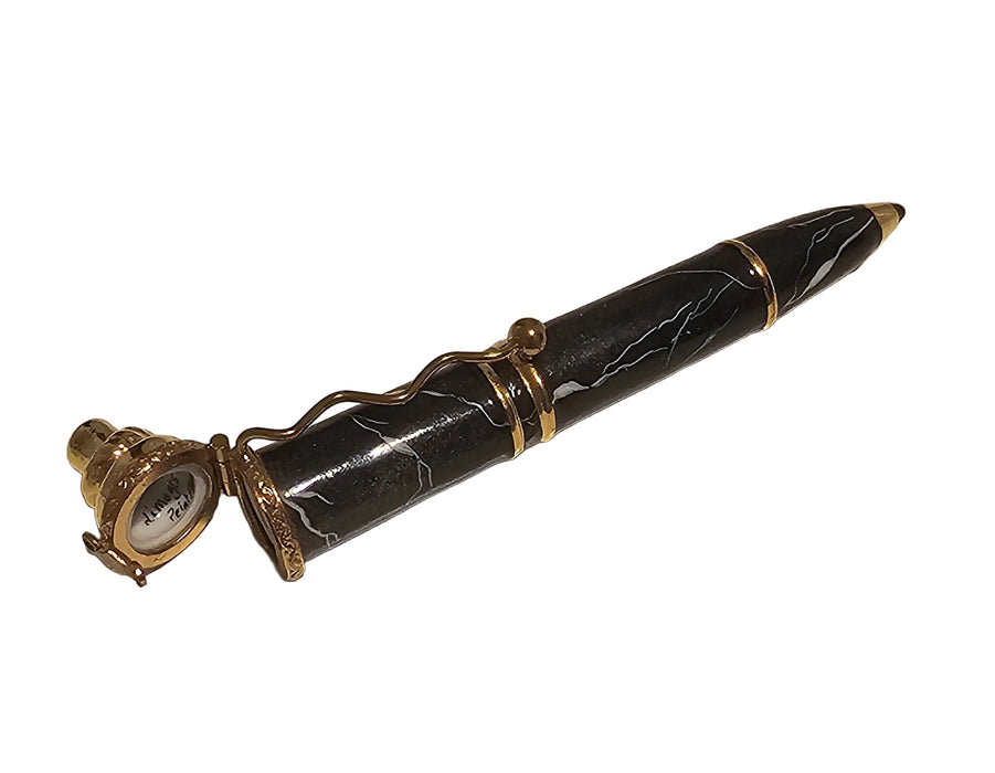 Black Marble Ball Point Pen with Elegant Marble Finish