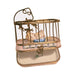 Painted details on the Baby in Playpen Limoges box, French art in miniature