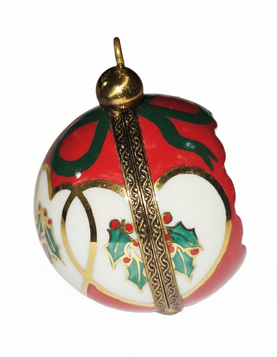 Elegant Red Christmas Ornament for Holiday Cheer