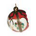 Collectible Red Christmas Ornament Cheer Limoges box with artisan brushwork