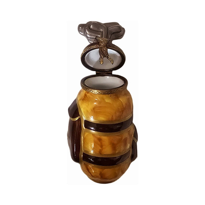 Gift idea for someone who loves France: Golf Bag and Clubs Brown Limoges box