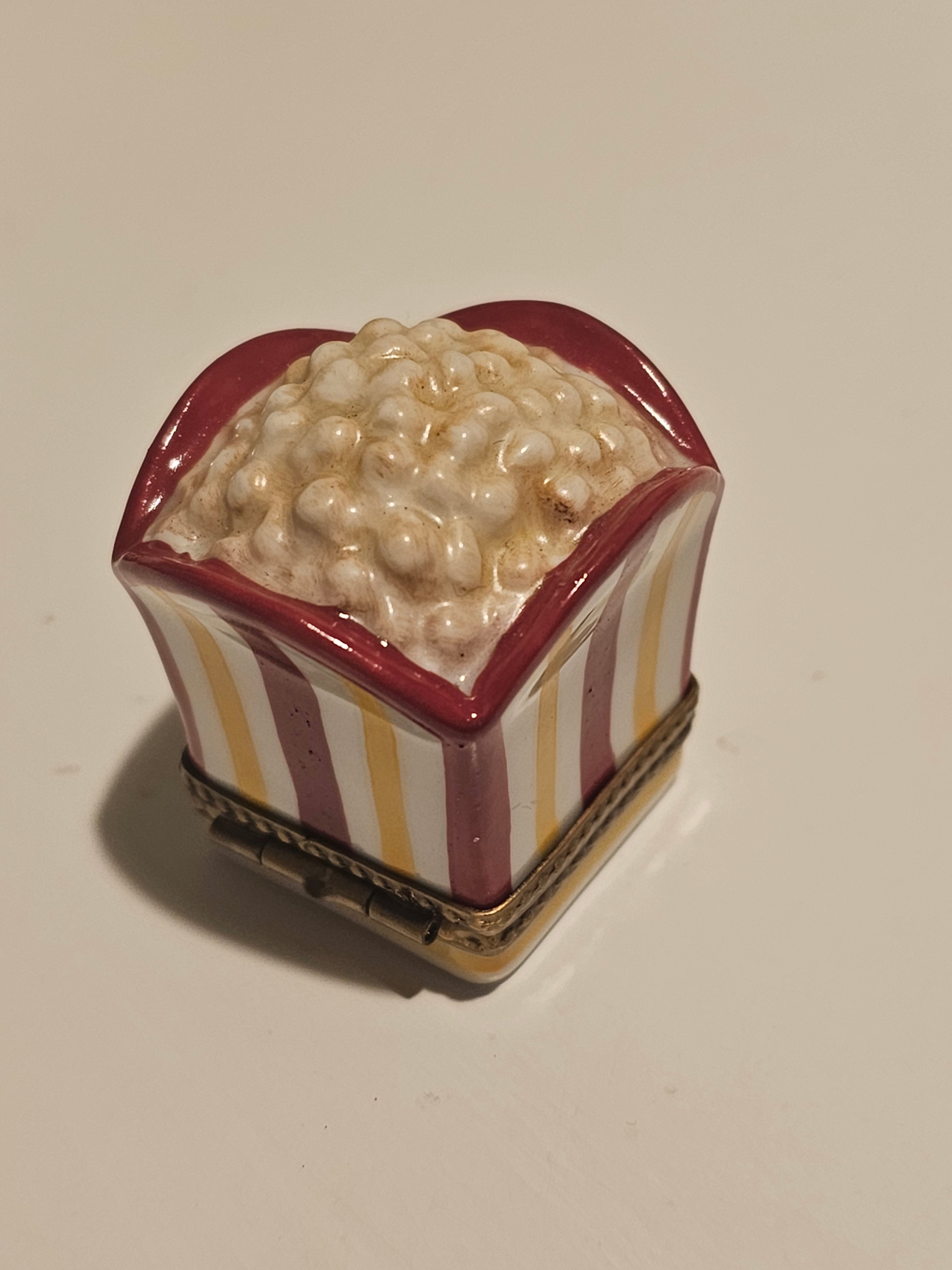 ポップコーン型磁器製美術品 リモージュボックス