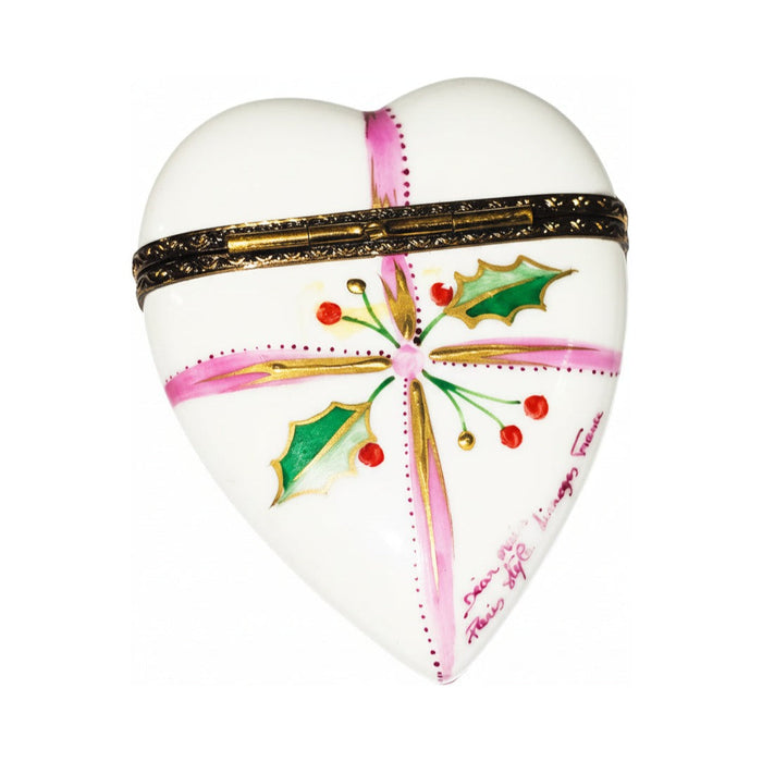 The 1990 Joyeux Noel Christmas Heart, a Limoges keepsake with true French charm