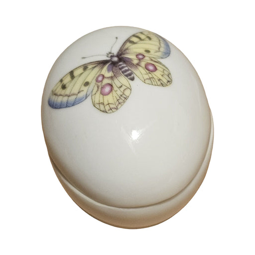 Butterfly Heart no hinge trinket egg Authentic Limoges Box
