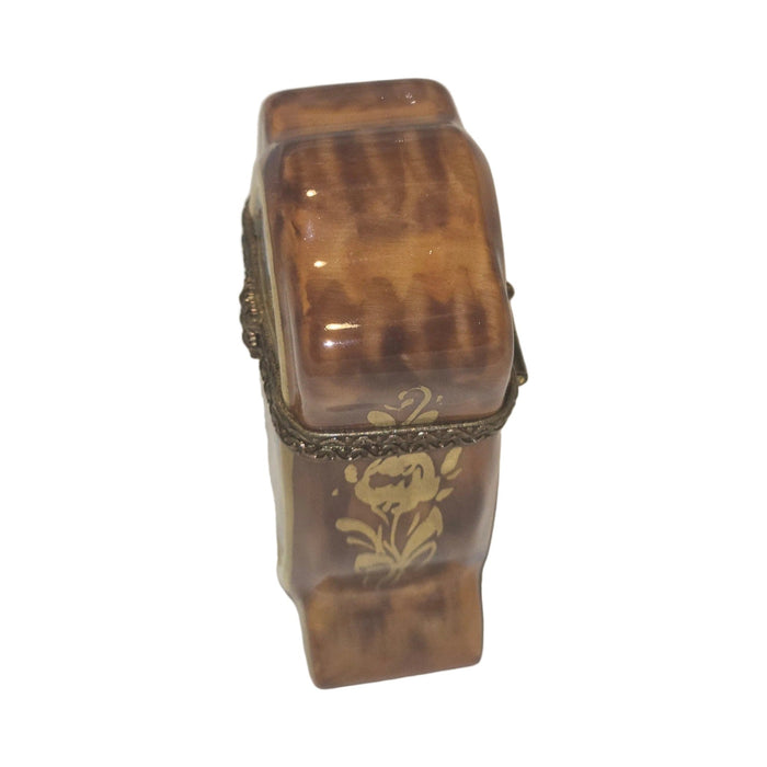 China Cabinet Brown Limoges box, an heirloom-quality piece for collectors
