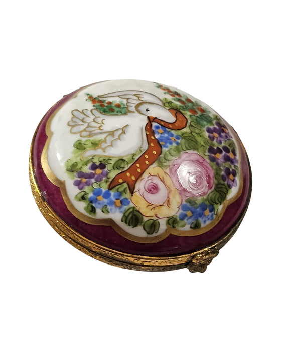 Burgundy Dove Box for Home Decor