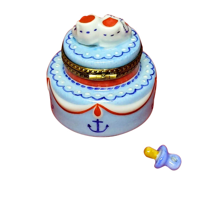 Nautical Cake w Baby Booties