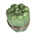 Every brushstroke by hand on the Medium Green Pepper Limoges box from France