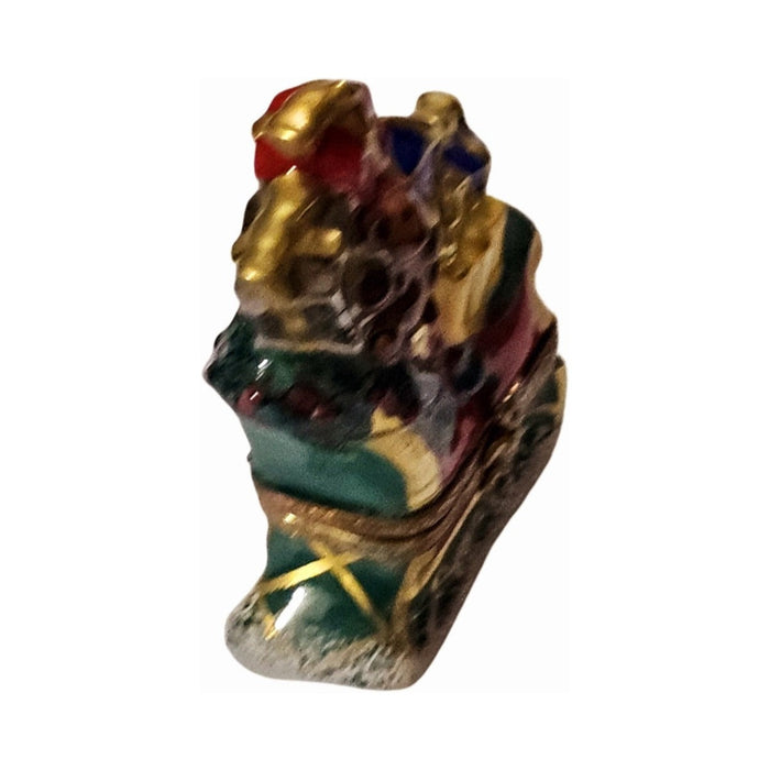 Santa's Sleigh Limoges box, an heirloom-quality piece for collectors