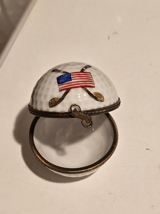 American Flag White Golf Ball