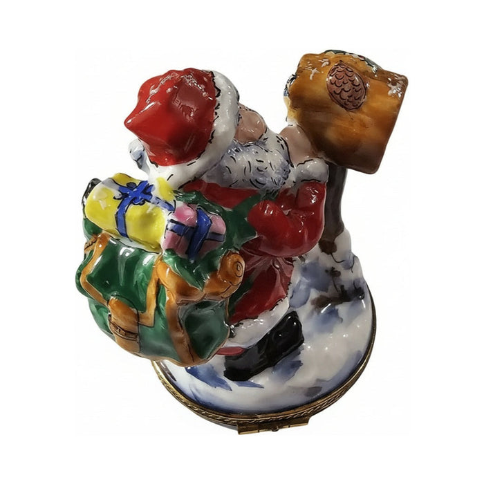 The Santa with at Mailbox, a Limoges keepsake with true French charm