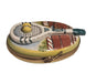 Rochard Tennis Raquet on Oval Authentic Limoges Box